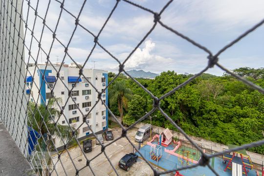 Vista da Sala de apartamento à venda com 2 quartos, 55m² em Jacarepaguá, Rio de Janeiro