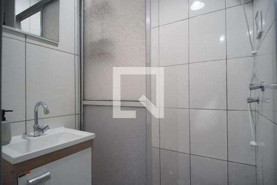 Banheiro de kitnet/studio para alugar com 1 quarto, 30m² em Centro, Novo Hamburgo