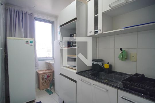 Cozinha de kitnet/studio à venda com 1 quarto, 30m² em Centro, Novo Hamburgo