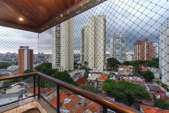 Varanda da Sala de apartamento à venda com 4 quartos, 163m² em Vila Prudente, São Paulo