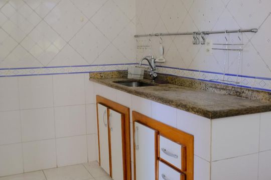 Cozinha de apartamento à venda com 2 quartos, 55m² em Taquara, Rio de Janeiro