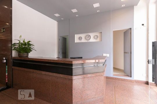 Área comum - Hall de apartamento para alugar com 1 quarto, 44m² em Jardim Paulistano, São Paulo