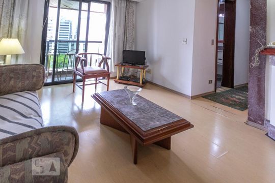 Sala de apartamento para alugar com 1 quarto, 44m² em Jardim Paulistano, São Paulo