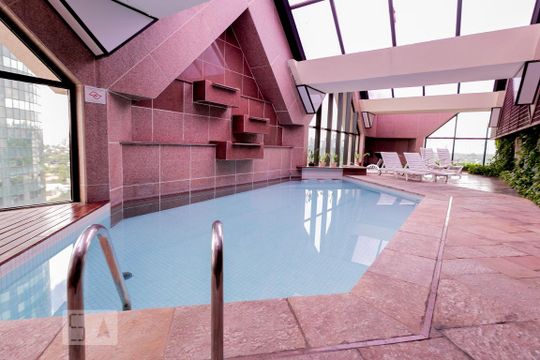 Área comum - Piscina de apartamento para alugar com 1 quarto, 44m² em Jardim Paulistano, São Paulo