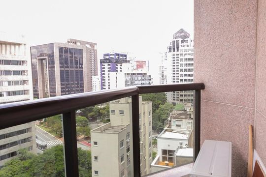 Sacada de apartamento para alugar com 1 quarto, 44m² em Jardim Paulistano, São Paulo