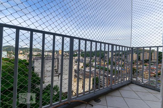 Varanda da Sala de apartamento à venda com 1 quarto, 40m² em Fonseca, Niterói