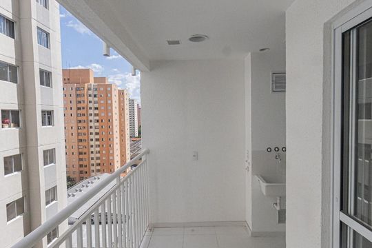 Varanda Sala de apartamento à venda com 2 quartos, 47m² em Brás, São Paulo