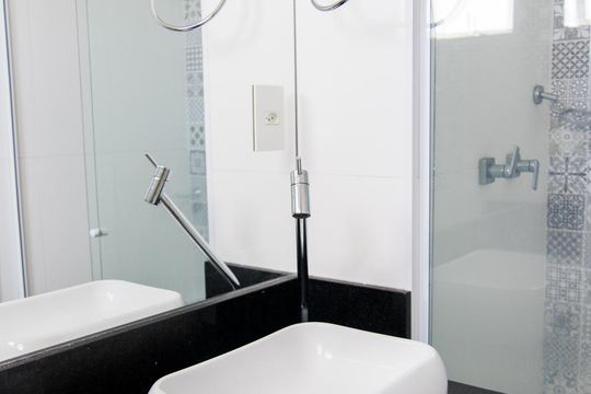 Banheiro de apartamento para alugar com 2 quartos, 46m² em Parque João Ramalho, Santo André