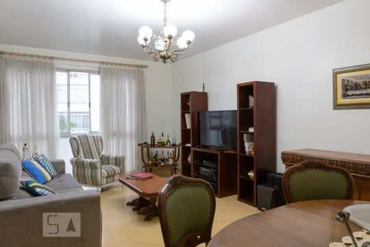 Sala de apartamento para alugar com 3 quartos, 123m² em Perdizes, São Paulo