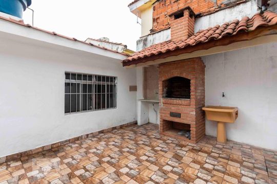 Área de Churrasco - Área de Serviço de kitnet/studio à venda com 3 quartos, 270m² em Vila Marieta, São Paulo