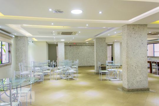 Área comum - Salão de festas de apartamento para alugar com 2 quartos, 50m² em Vila Homero Thon, Santo André