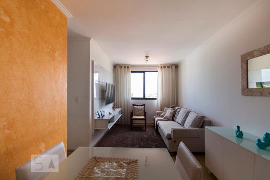 Sala de apartamento à venda com 2 quartos, 55m² em Vila Campestre, São Paulo