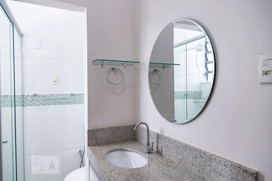 Banheiro da Suíte de apartamento à venda com 3 quartos, 110m² em Gutierrez, Belo Horizonte