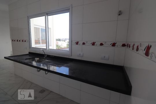 Cozinha de apartamento para alugar com 2 quartos, 92m² em Vila Clarice, Santo André
