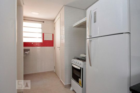Cozinha de kitnet/studio para alugar com 1 quarto, 30m² em Vila Buarque, São Paulo