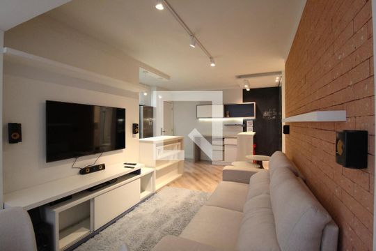 Sala de apartamento para alugar com 2 quartos, 65m² em Vila Olímpia, São Paulo