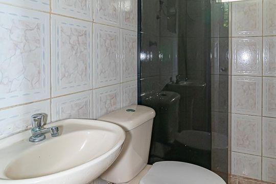 Banheiro Social - Primeiro Andar de casa para alugar com 1 quarto, 40m² em Freguesia de Jacarepaguá, Rio de Janeiro