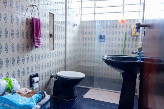 Banheiro da Suíte de casa à venda com 3 quartos, 115m² em Vila Moraes, São Paulo