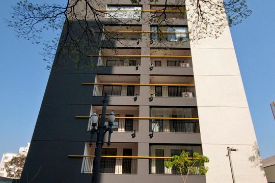 Fachada de kitnet/studio para alugar com 1 quarto, 26m² em Campos Elíseos, São Paulo