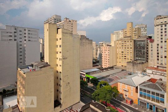 Vista de kitnet/studio para alugar com 1 quarto, 26m² em Campos Elíseos, São Paulo