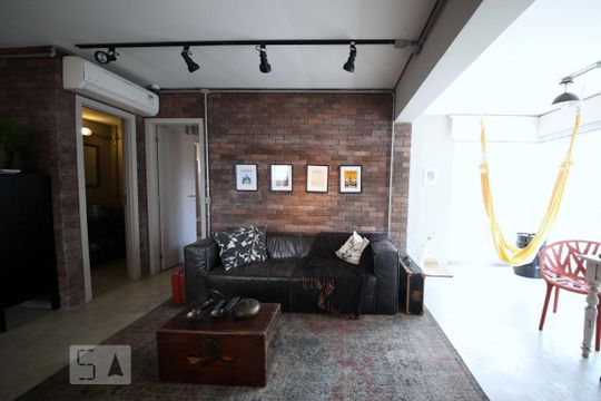 Sala de apartamento à venda com 1 quarto, 70m² em Vila Gertrudes, São Paulo