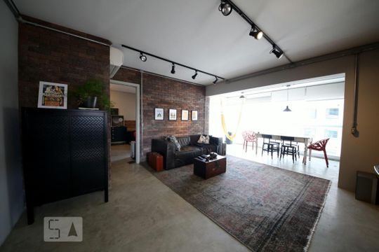 Sala de apartamento à venda com 1 quarto, 70m² em Vila Gertrudes, São Paulo