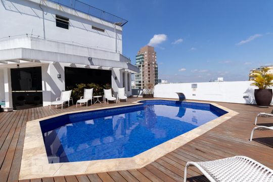 Área comum - Piscina de apartamento para alugar com 2 quartos, 60m² em Jardim Paulista, São Paulo