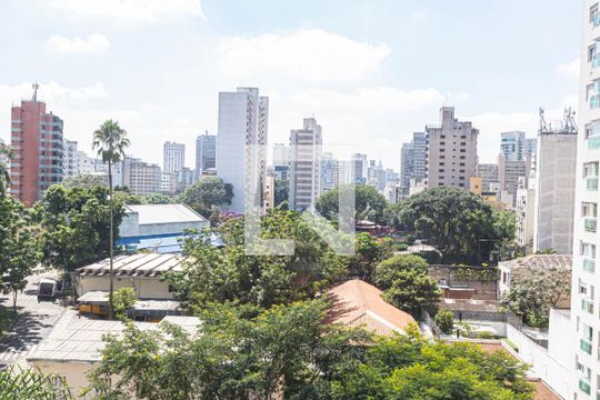 Vista da Varanda de apartamento para alugar com 2 quartos, 56m² em Consolação, São Paulo