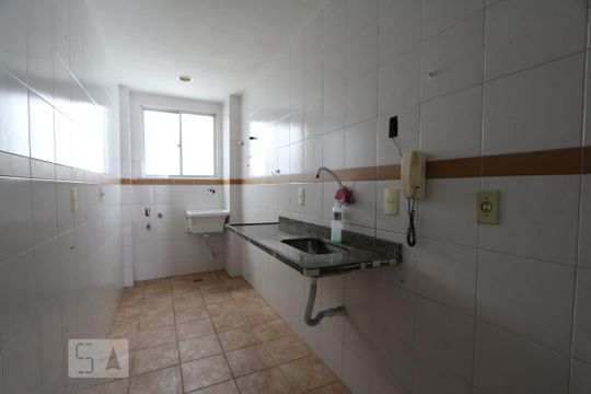 Cozinha de apartamento à venda com 2 quartos, 52m² em Taquara, Rio de Janeiro