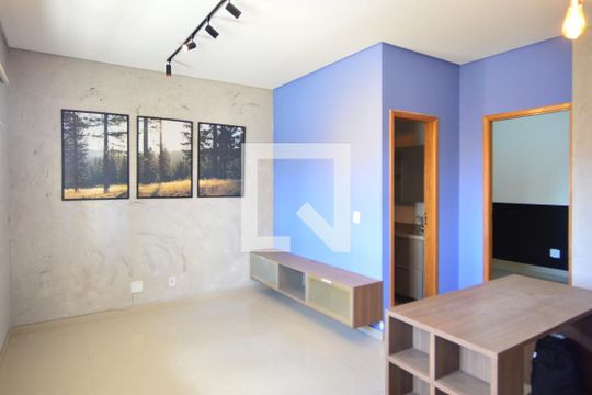 Sala-cozinha de apartamento para alugar com 1 quarto, 41m² em Belenzinho, São Paulo