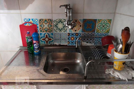 Cozinha de kitnet/studio à venda com 1 quarto, 36m² em Santa Efigênia, São Paulo