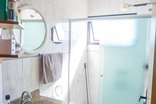 Banheiro de apartamento à venda com 3 quartos, 168m² em Vila Mariza, São Bernardo do Campo