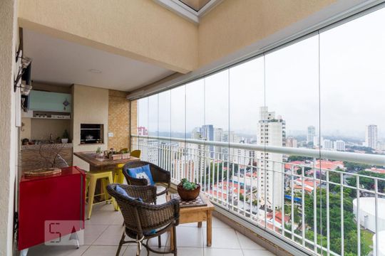 Varanda gourmet de apartamento à venda com 4 quartos, 202m² em Vila Mascote, São Paulo