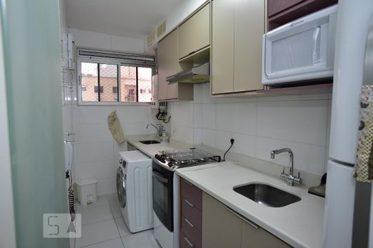 Cozinha de apartamento à venda com 2 quartos, 52m² em Jacarepaguá, Rio de Janeiro