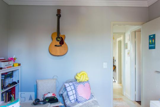Quarto 2 de apartamento à venda com 2 quartos, 70m² em Vila Valparaíso, Santo André