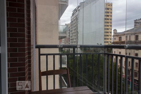 Varanda de apartamento para alugar com 1 quarto, 41m² em República, São Paulo
