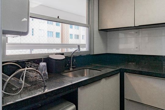 Cozinha de apartamento à venda com 3 quartos, 90m² em Santa Cruz, Belo Horizonte