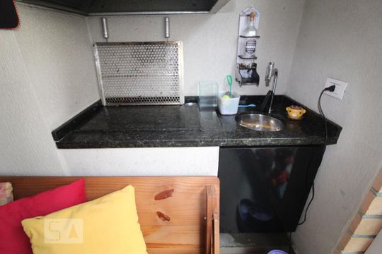 Varanda gourmet de apartamento à venda com 2 quartos, 90m² em Santa Maria, São Caetano do Sul