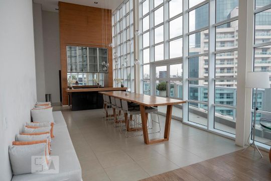 Área comum -Último Andar de apartamento para alugar com 1 quarto, 35m² em Pinheiros, São Paulo