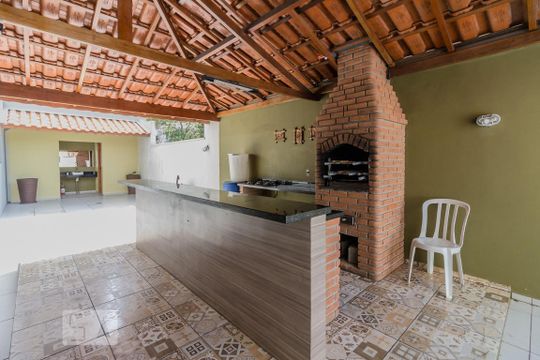 Área comum - Churrasqueira de apartamento à venda com 2 quartos, 65m² em Vila Vilma, Santo André