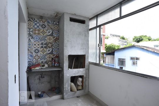 Varanda gourmet de apartamento para alugar com 1 quarto, 60m² em Tanque, Rio de Janeiro