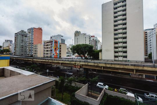 Varanda Vista de kitnet/studio à venda com 1 quarto, 40m² em Barra Funda, São Paulo