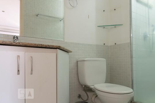 Banheiro Suíte de kitnet/studio para alugar com 1 quarto, 47m² em Vila Clementino, São Paulo