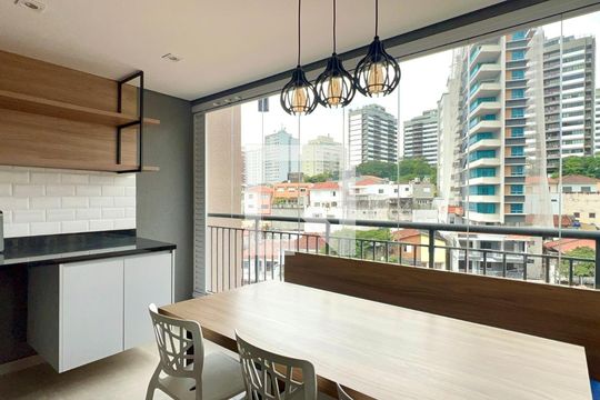 Varanda de apartamento para alugar com 2 quartos, 56m² em Vila Anglo Brasileira, São Paulo