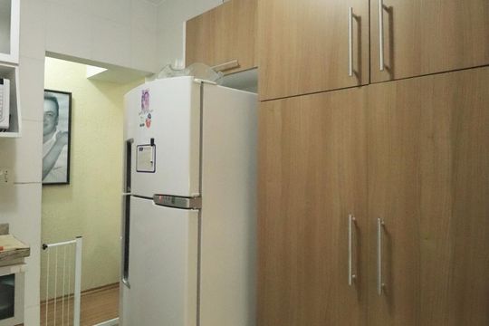 Cozinha de apartamento à venda com 2 quartos, 66m² em Campestre, Santo André