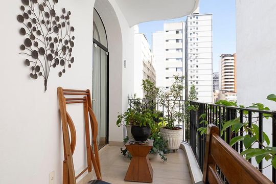 Sala - Varanda de apartamento para alugar com 3 quartos, 341m² em Cerqueira César, São Paulo