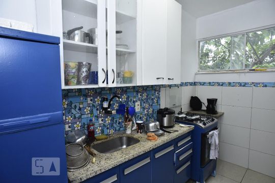 Cozinha de apartamento à venda com 2 quartos, 57m² em Pechincha, Rio de Janeiro