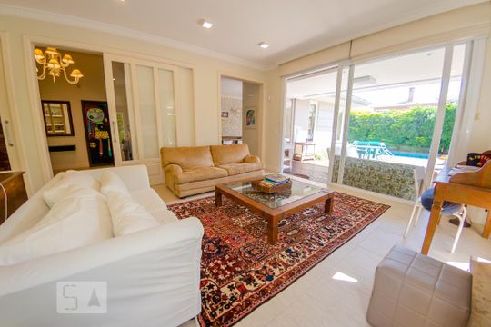 Sala de casa para alugar com 5 quartos, 350m² em Jurerê, Florianópolis