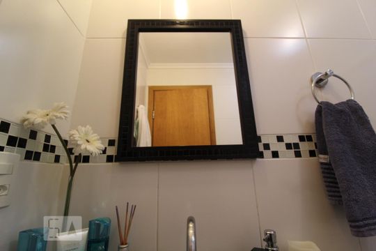 Banheiro 2 social de apartamento para alugar com 2 quartos, 89m² em Santa Maria, São Caetano do Sul