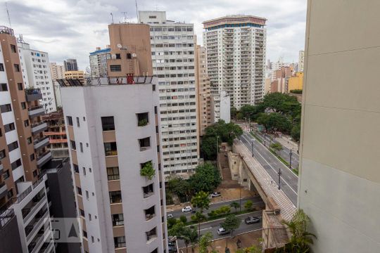 Vista de apartamento à venda com 1 quarto, 47m² em Centro, São Paulo